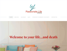 Tablet Screenshot of passionatelifeconsulting.com